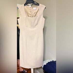 Calvin Klein Beige Midi Dress